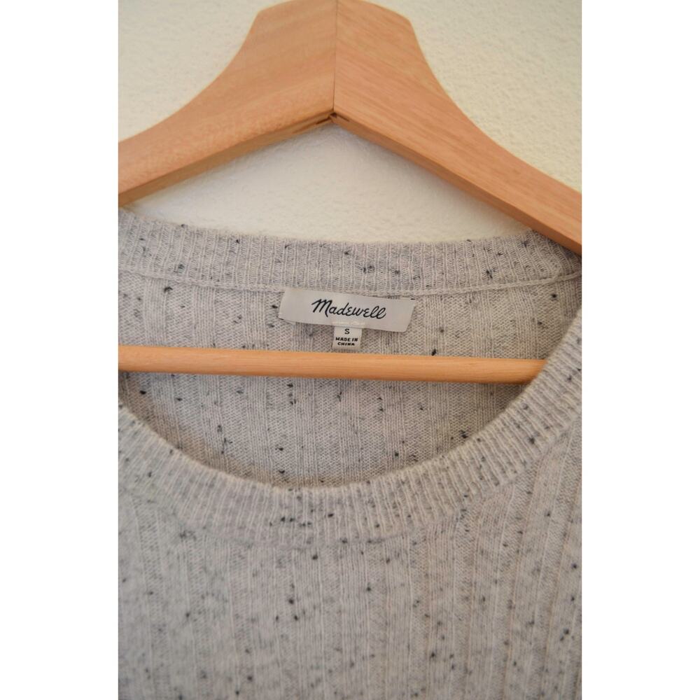 Madewell Merino Wool Blend Rib Knit Top Small - Picture 2 of 5